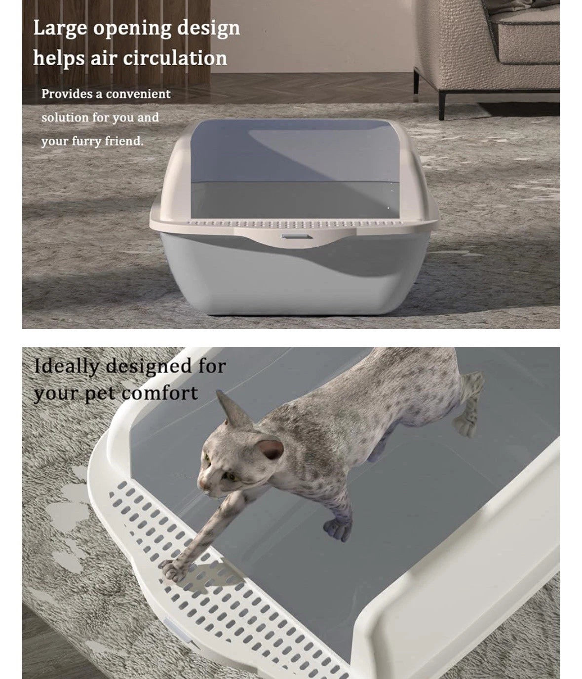 Parla's Cat Litter Box with Scoop