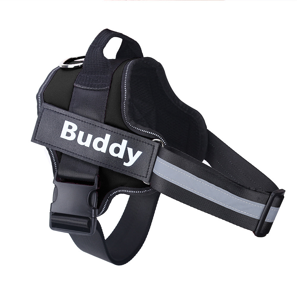 Personalized Dog Harness Reflective Breathable Adjustable Pet Harness Vest