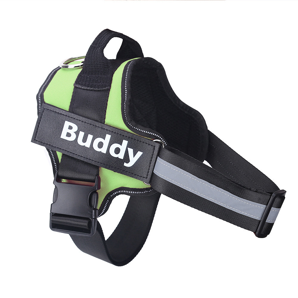 Personalized Dog Harness Reflective Breathable Adjustable Pet Harness Vest