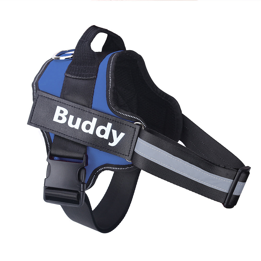 Personalized Dog Harness Reflective Breathable Adjustable Pet Harness Vest