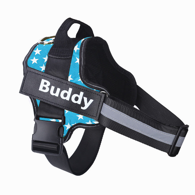 Personalized Dog Harness Reflective Breathable Adjustable Pet Harness Vest
