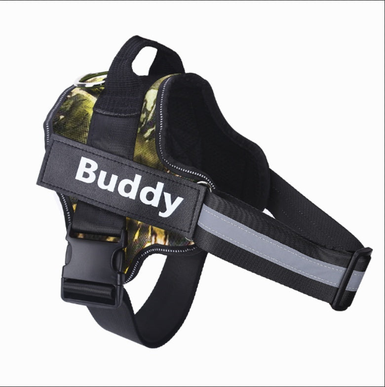 Personalized Dog Harness Reflective Breathable Adjustable Pet Harness Vest