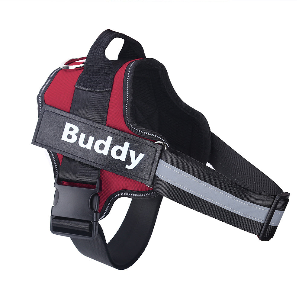 Personalized Dog Harness Reflective Breathable Adjustable Pet Harness Vest