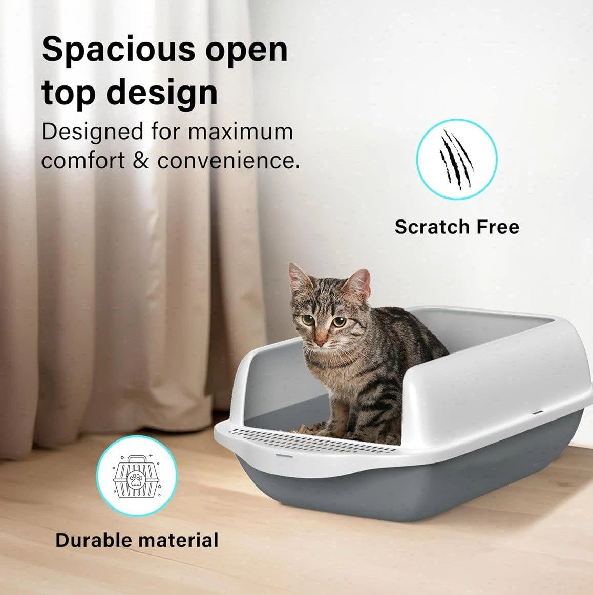 Parla's Cat Litter Box with Scoop