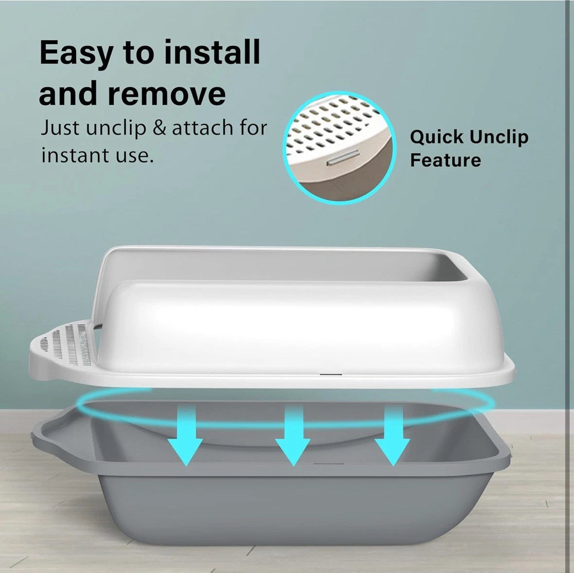 Parla's Cat Litter Box with Scoop
